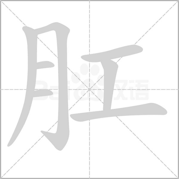 肛念什么字