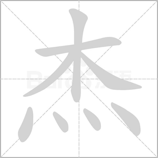 杰念什么字