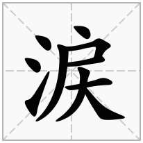 涙念什么字