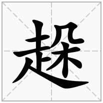 趓念什么字