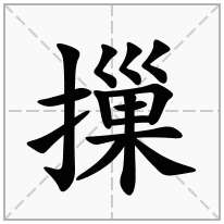 摷念什么字