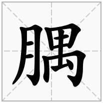 腢念什么字