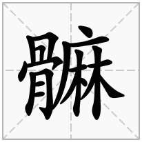 髍念什么字