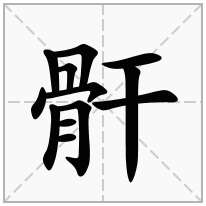 骭念什么字