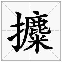 攗念什么字