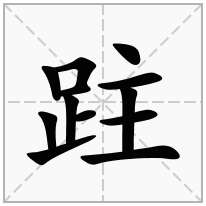 跓念什么字