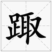 踙念什么字