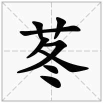 苳念什么字