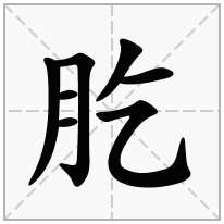 肐念什么字