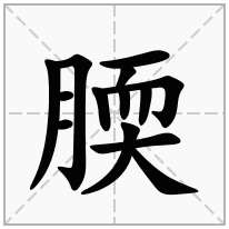 腝念什么字