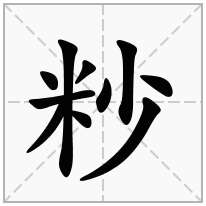 粆念什么字